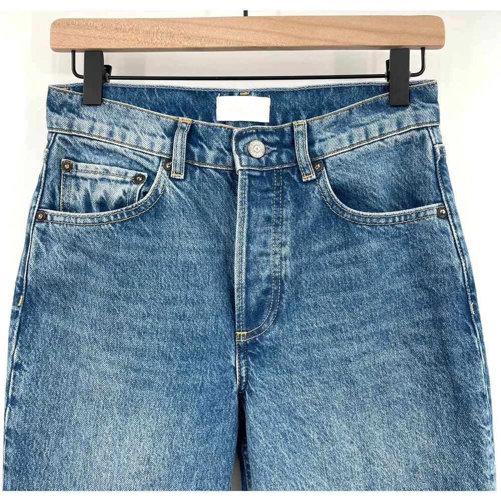 Boyish The Billy High-Waist‎ Skinny Jean Conversation Wash Size 25 Rigid Denim